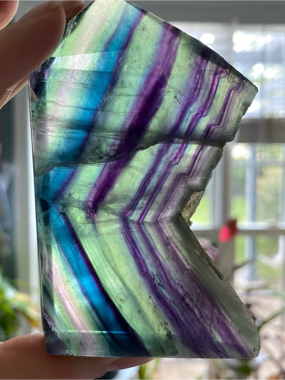 🌈 Rainbow Fluorite Freeform – Natural & Polished Beauty